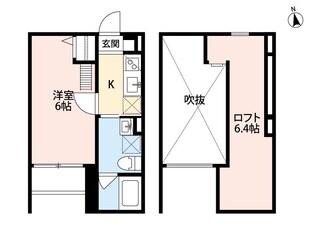 ciel北大物の物件間取画像